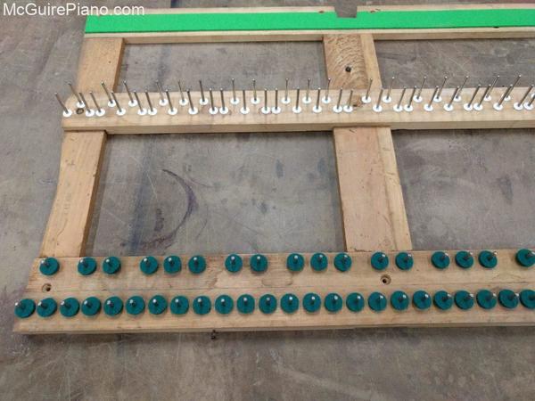 Adam Schaaf upright player piano keyframe after restoration
