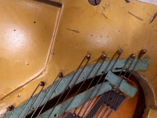 Adam Schaaf Player Piano - Preparation for Restringing