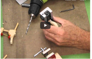 Boring an upright hammer