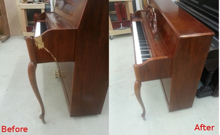 Repairing a Broken Console Piano Leg